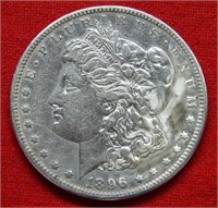 1896 S Morgan Silver Dollar - - Cleaned