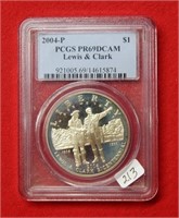 2004 P Lewis & Clark  Dollar PCGS PR69 DCAM