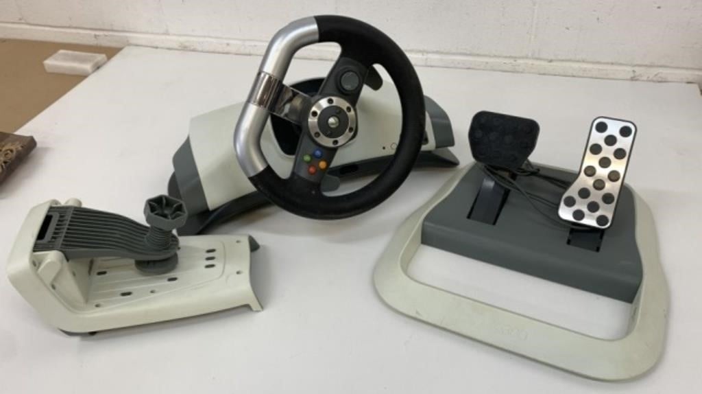Xbox 360 Racing Wheel & Paddle Set