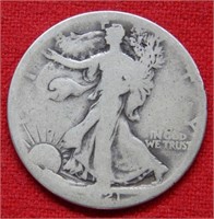 1921 S Walking Liberty Silver Half Dollar