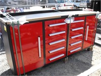 Steelman 7' workbench (red)