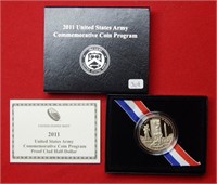 2011 US Army Proof Clad Half Dollar - Box & COA