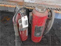 (2) antique fire extinguishers