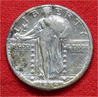 1924 S Standing Liberty Silver Quarter