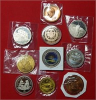 (10) Commemorative Coins & Tokens