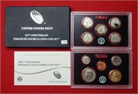 2017 Enhanced UNC Coin Set - 10 Coins Total