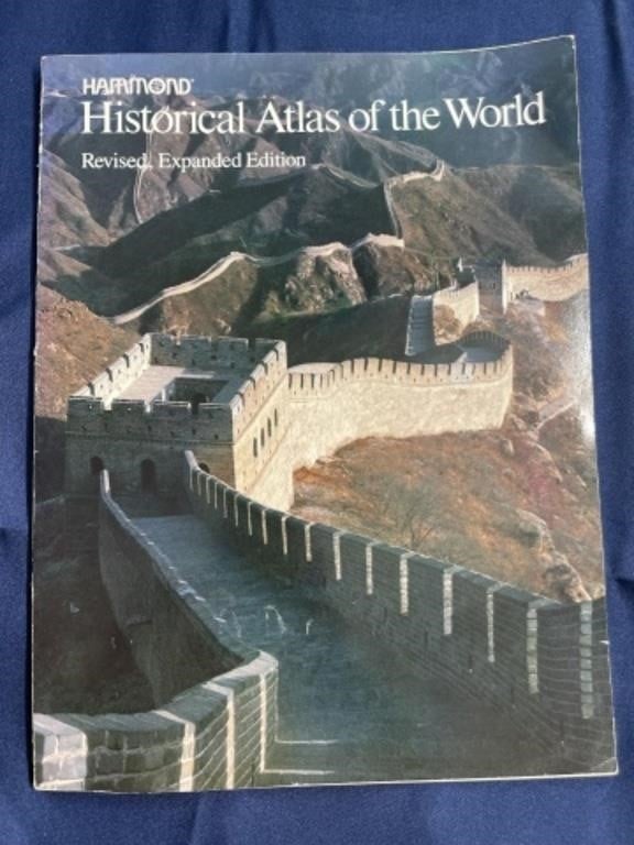 Historical atlas of the world map book