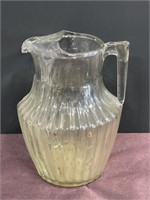 Vintage clear glass pitcher