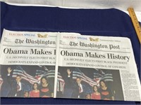 President Obama newspaper lot