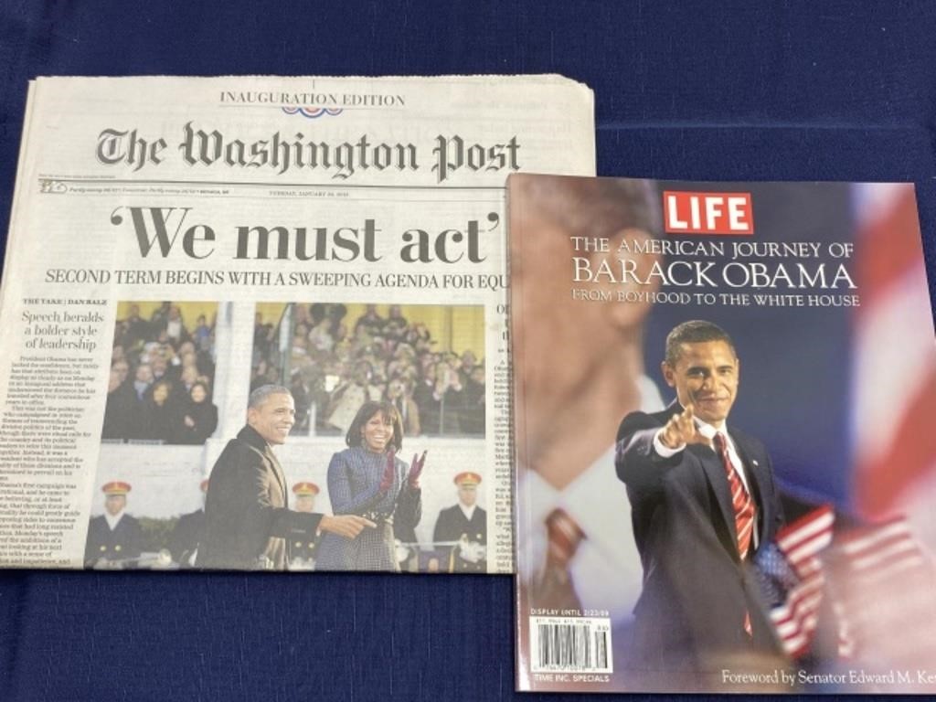 President Obama newspaper magazine Lot