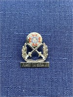 VFW first to serve lapel pin