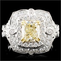 18K Gold 2.82ctw Fancy Diamond Ring