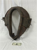 Antique Leather Mule Collar - Good Cond. For Age