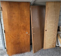 (3) Wood Doors