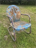 Vintage Metal Yard Chair - Great Look!