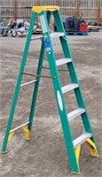 Werner 6' Fiberglass Step Ladder 225 lbs. Capacity