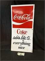 Nice Vtg. Coca-Cola Metal Sign