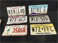 6 Collectible License Plates #1
