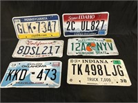 6 Collectible License Plates #2