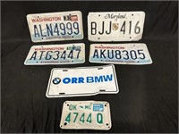 Misc. Collectible Auto & Motorcycle License Plates
