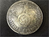 German WWII Era Hindenburg Coin - 1934 - Silver?