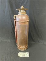 Antique Copper & Brass Fire Extinguisher