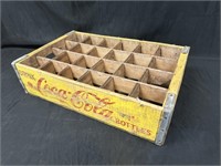 Coca-Cola Yellow Version Wood Bottle Crate