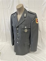 West German Military Tunic Uniform With Badge