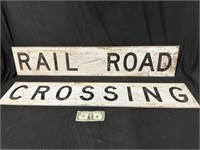 Railroad "Railroad Crossing" Dbl Sided Metal Signs