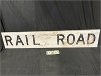 Railroad Double Sided "Rail Road Crossing" Sign