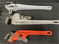 3 Nice Ridgid Pipe Wrenches