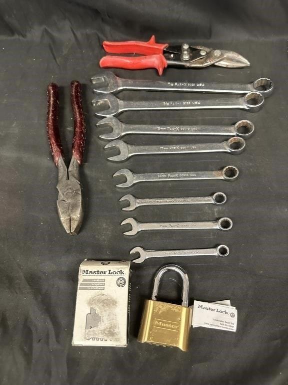 Nice Lot of Mixed Tools Inc. Tin Snips, Wrenches