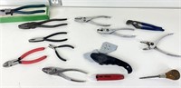 Lot of pliers shown