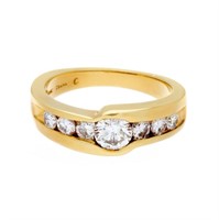 18K Yellow Gold 0.60ctw Diamond Ring