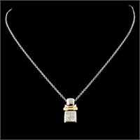 14K Gold 0.17ctw Diamond Pendant