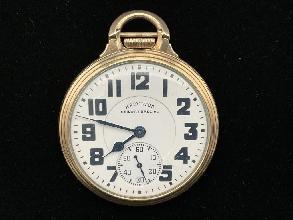 Vintage 21 jewel hamilton railway special watch
