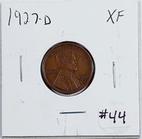 1927-D  Lincoln Cent   XF