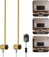 Gold Wall Sconces Set of Two, 22'' LED Modern