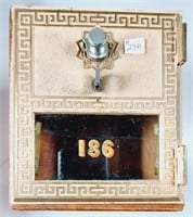 Solid Walnut  post office box #186 bank