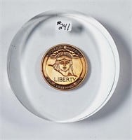 1986  Ellis Island Liberty medal in acrylic
