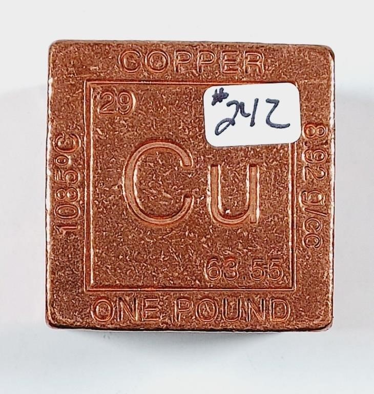 One pound Copper Cube