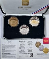 Wells Fargo Sesquicentennial 3-coin set