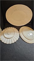 California Pottery Svg Plate & 2 More Platters