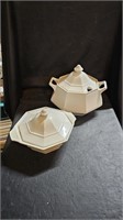 Ironstone Soup tureen & Small Serving Dish