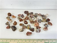 Lot of agates shown