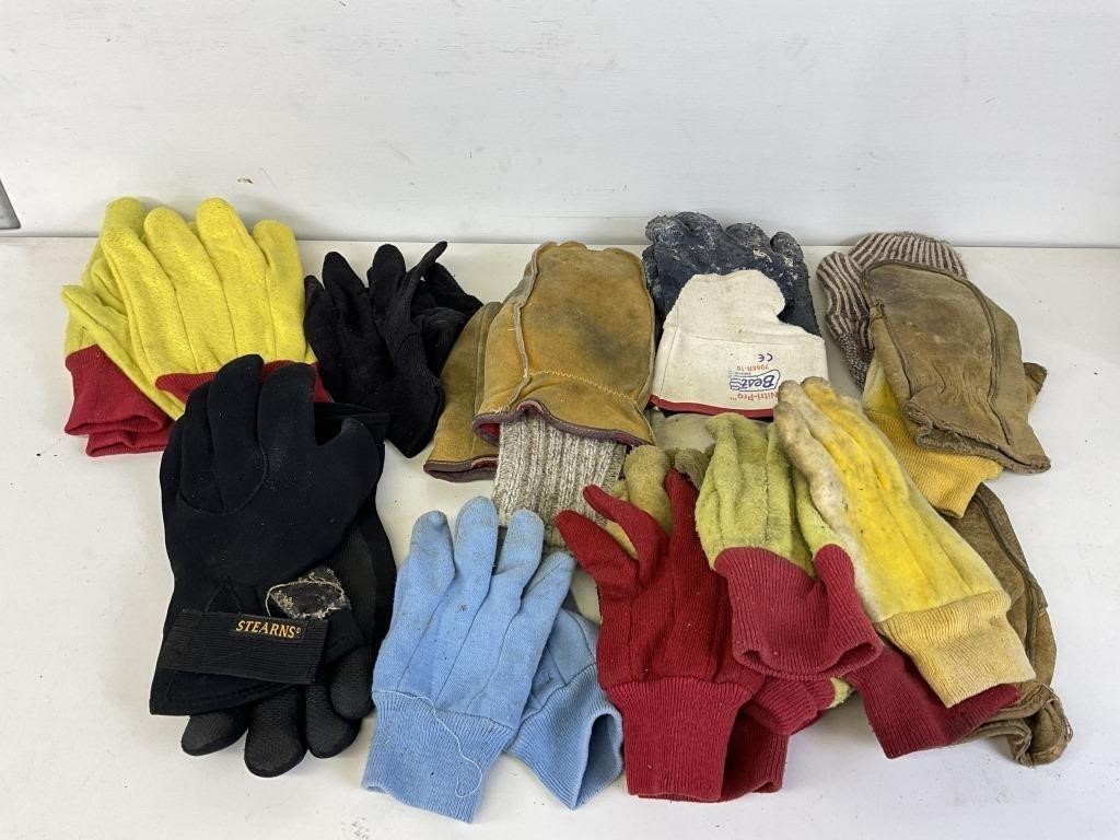 Lot of gloves shown