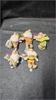 5 Mini Plush Disney Dwarfs