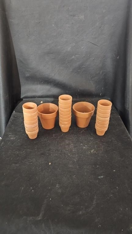 2" & 3" Clay Pots
