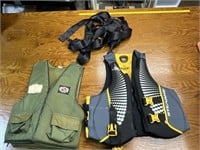 safety harness and life jackets