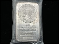 Five troy ounces of .999 fine silver